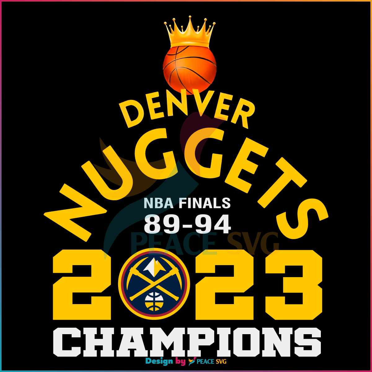 Denver Nuggets Nba Champions Png Silhouette Files Peacesvg