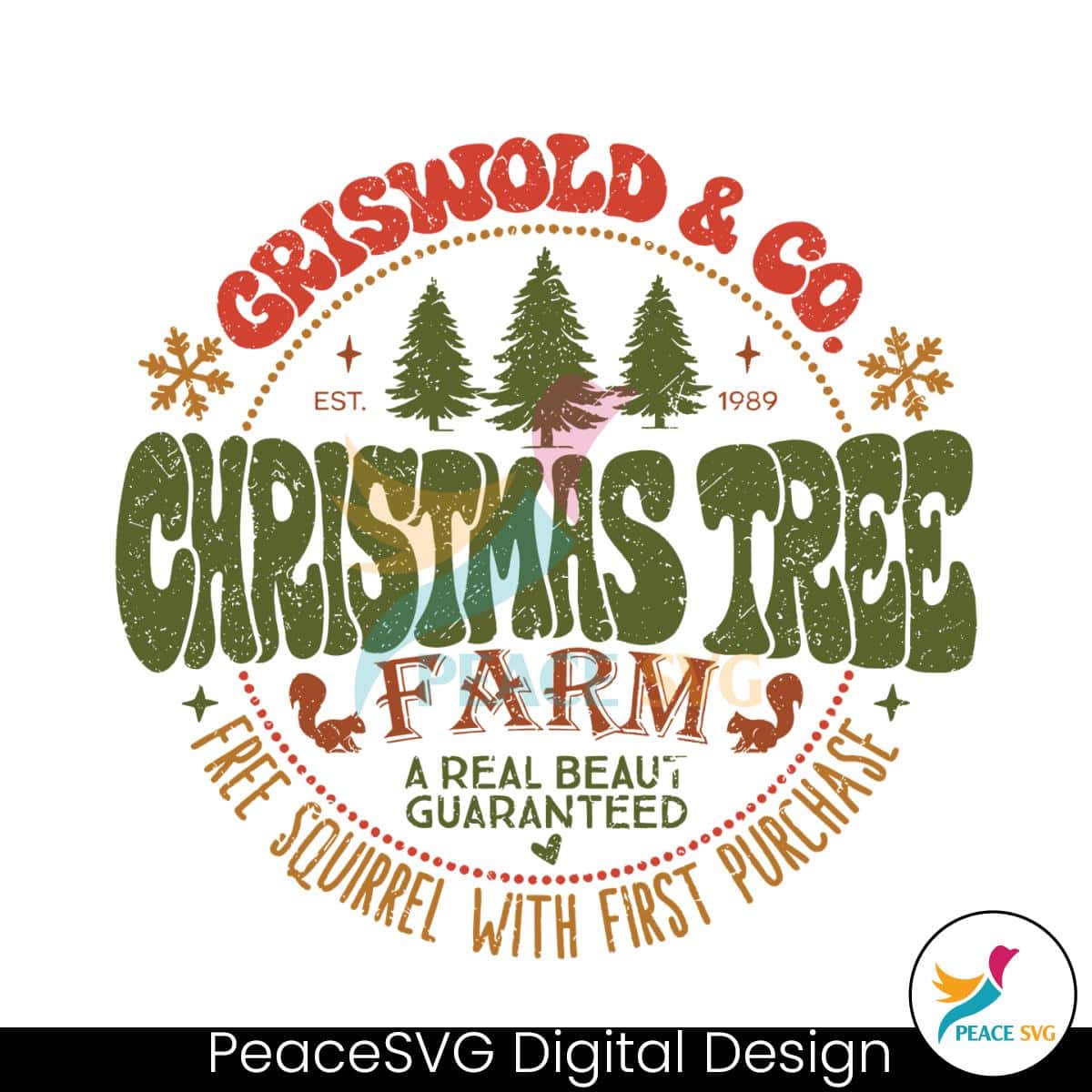 Vintage Griswold And Co Christmas Tree Farm Svg Digital File Peacesvg