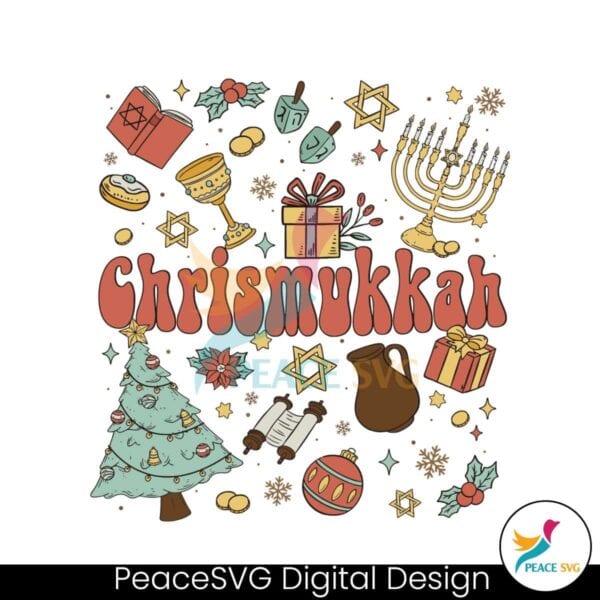 Chrismukkah Hanukkah Christmas Jewish Svg Peacesvg