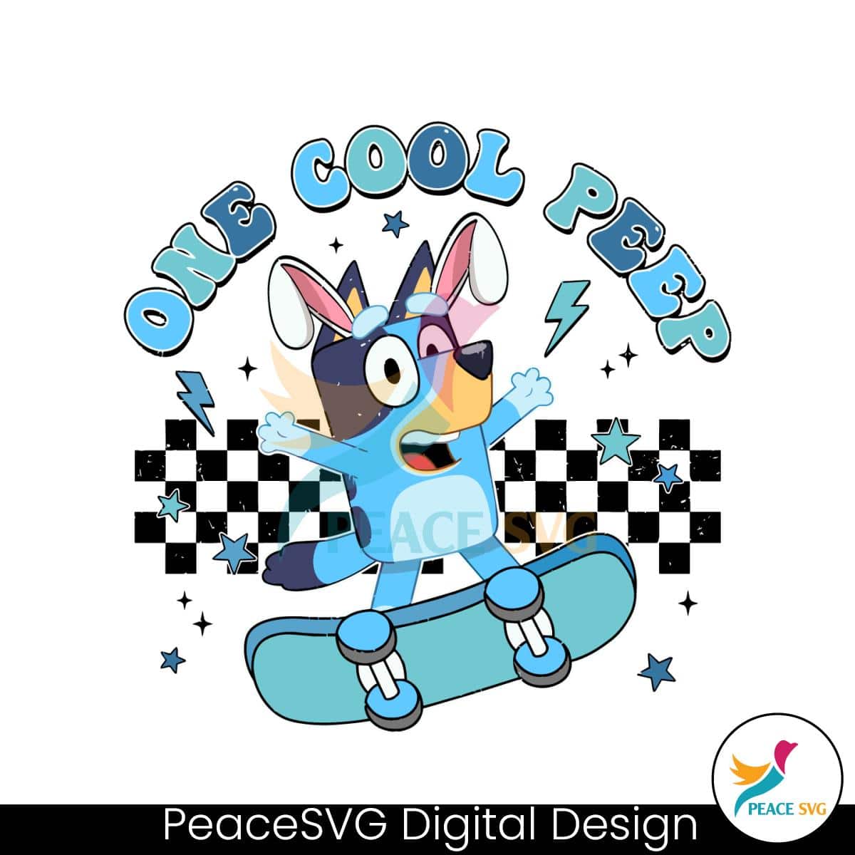 Bluey Easter One Cool Peep Svg Peacesvg