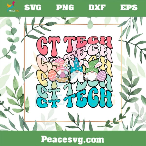 CT Tech Easter Gnomes SVG Files For Cricut Sublimation Files