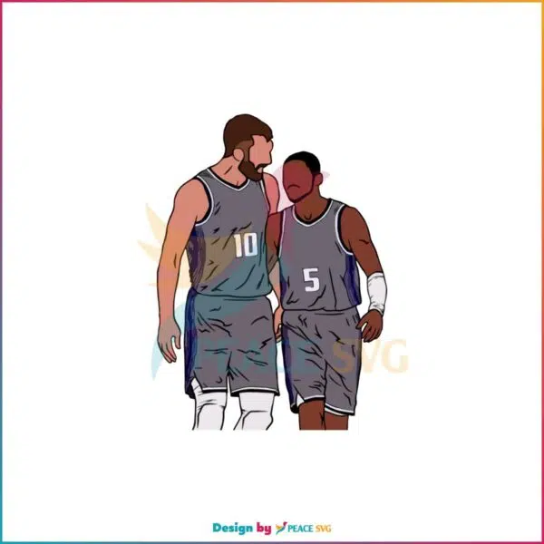 De’aaron Fox And Domantas Sabonis Sacramento Kings SVG Sport SVG