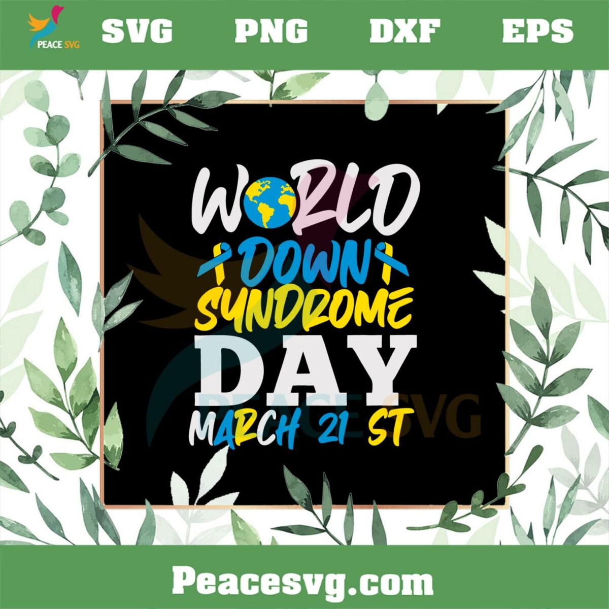 World Down Syndrome Day March 21 SVG Graphic Designs Files