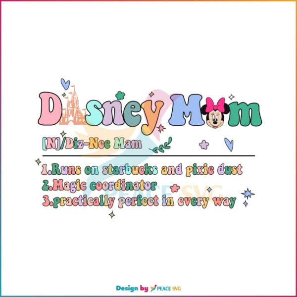 Disney Mom Minnie Mouse Best Mom Ever Svg Cutting Files