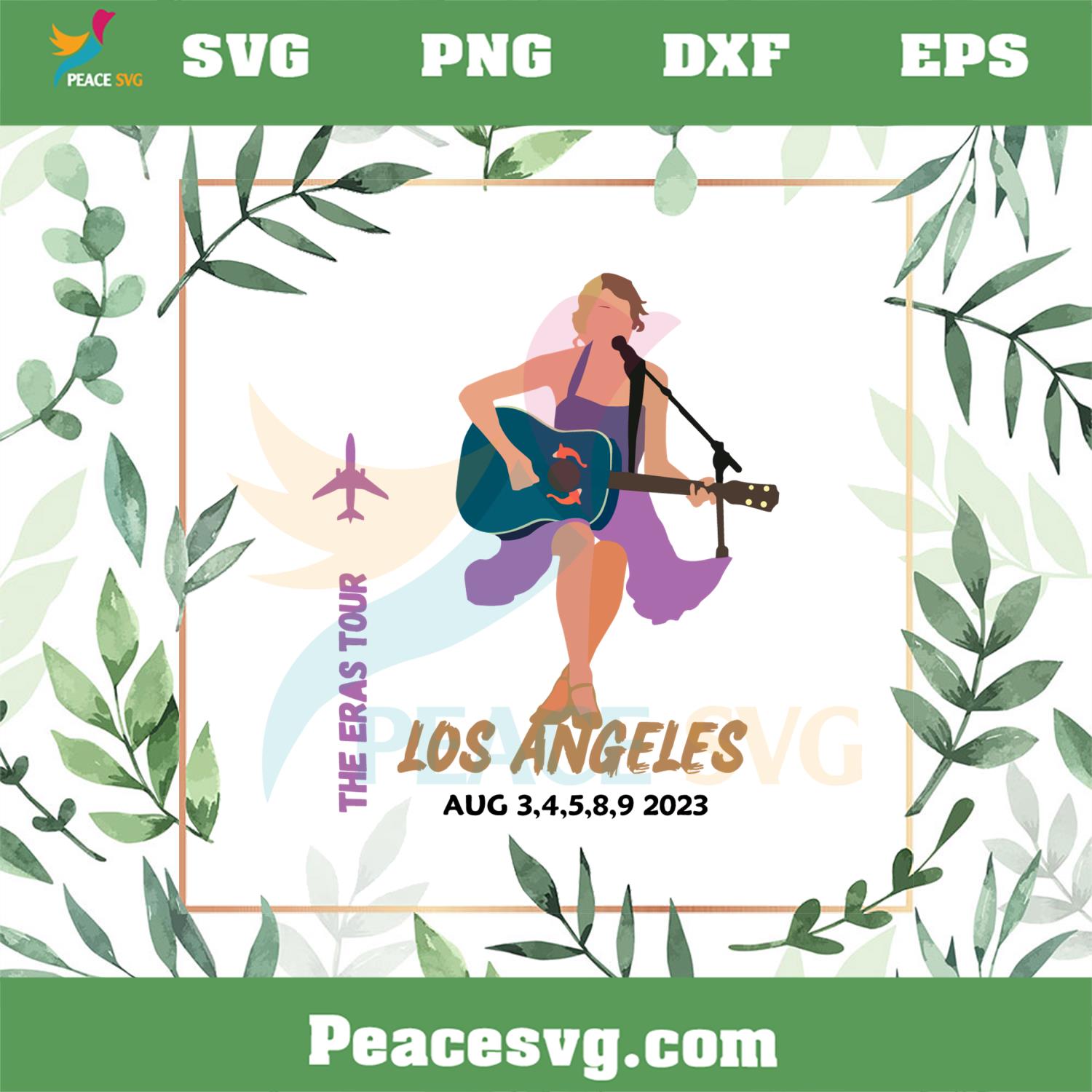 Taylor Swift The Eras Tour Los Angeles Concert SVG Cutting Files