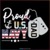 Proud US NAVY Dad SVG, Fathers Day SVG