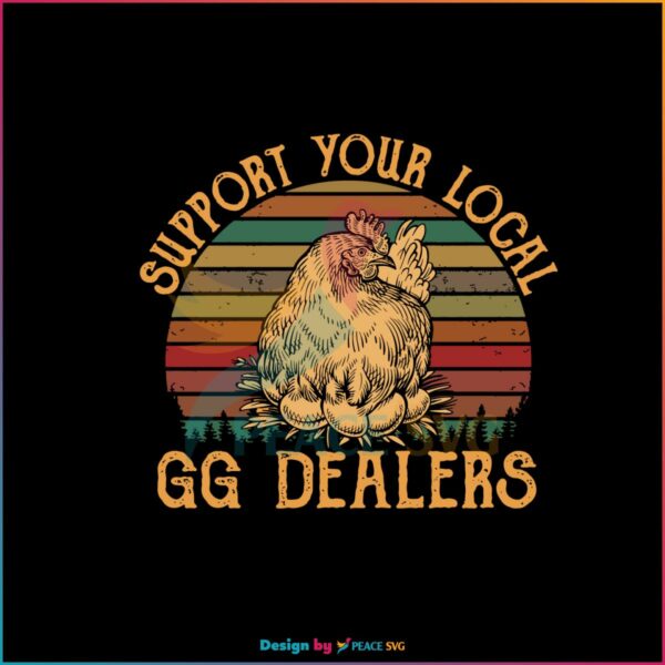 Vintage Easter Support Your Local GG Dealer SVG Cutting Files