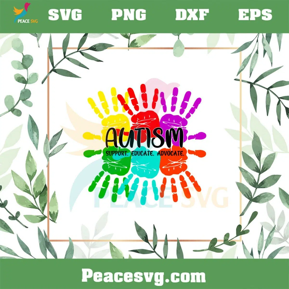 Autism Support Educate Advocate SVG Cutting Files