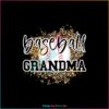 Baseball Grandma Cheetah Leopard Baseball Mom SVG Cutting Files