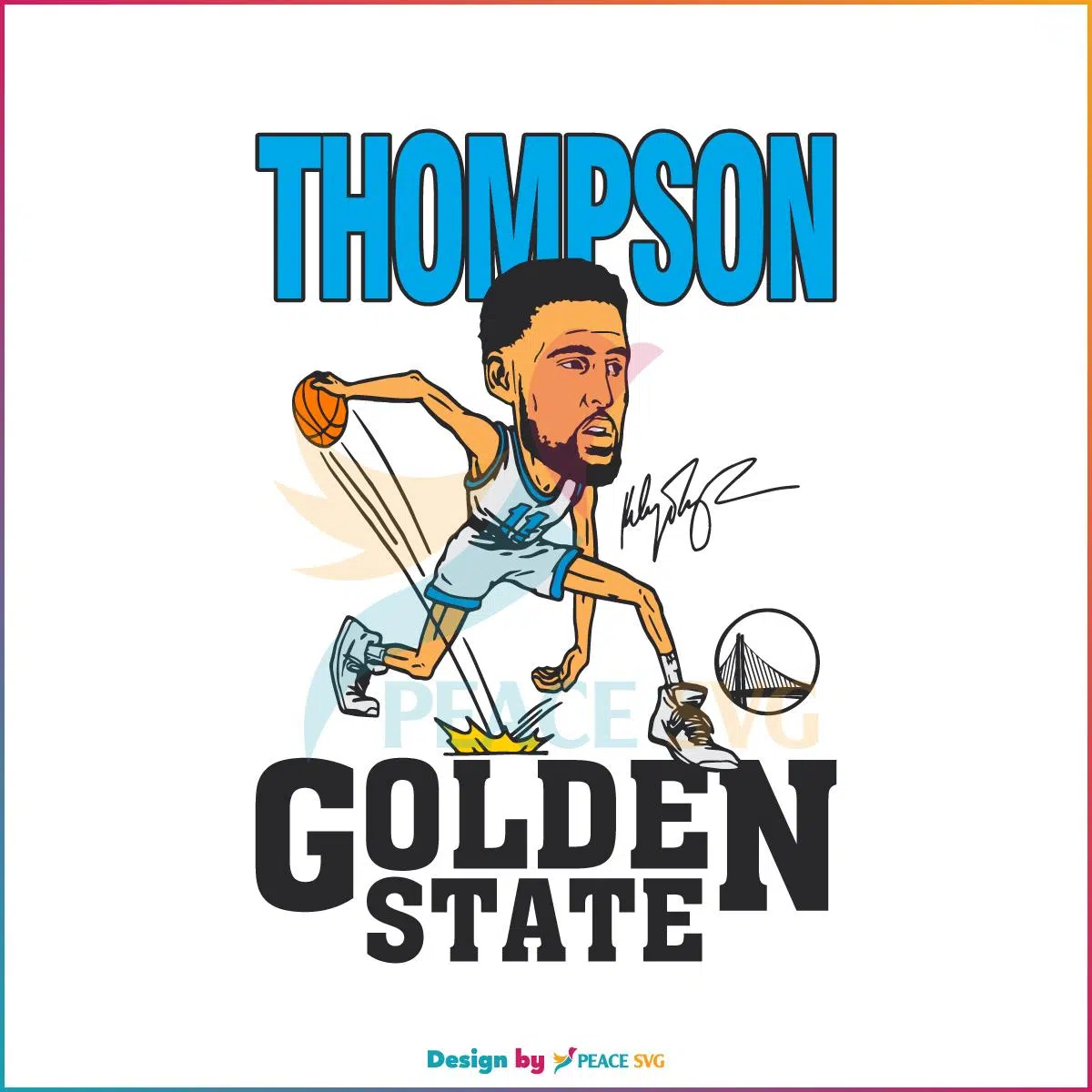 Klay Thompson Golden State Warriors SVG Graphic Designs Files