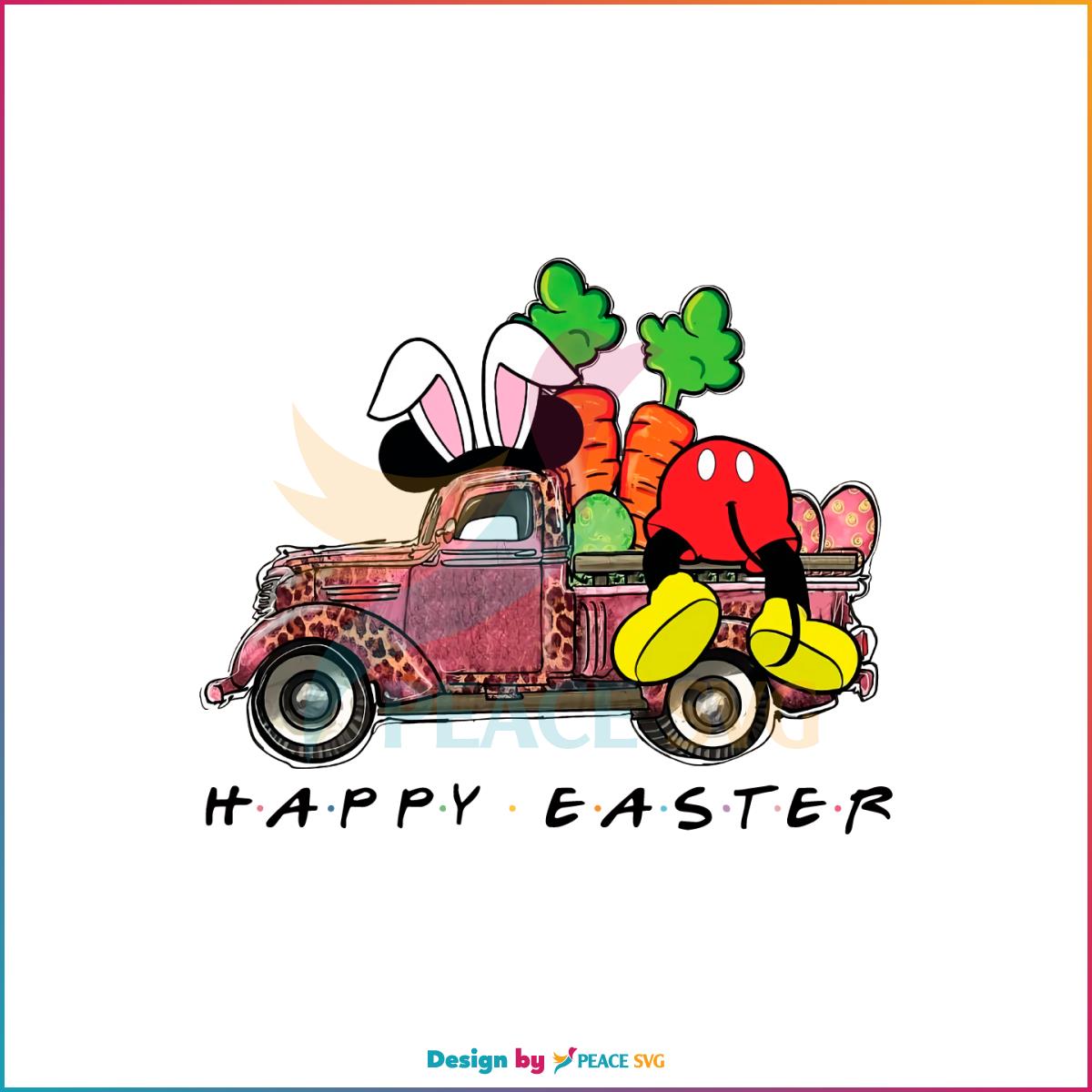Mickey Easter Truck Funny Disney Easter PNG Sublimation Designs