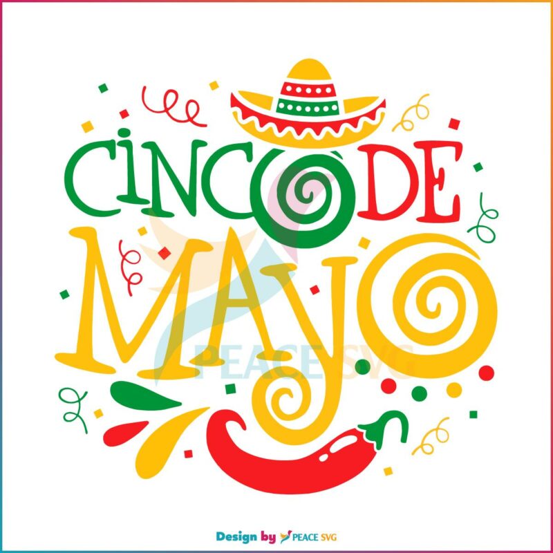 Cinco De Mayo Mexican Fiesta Svg For Cricut Sublimation Files