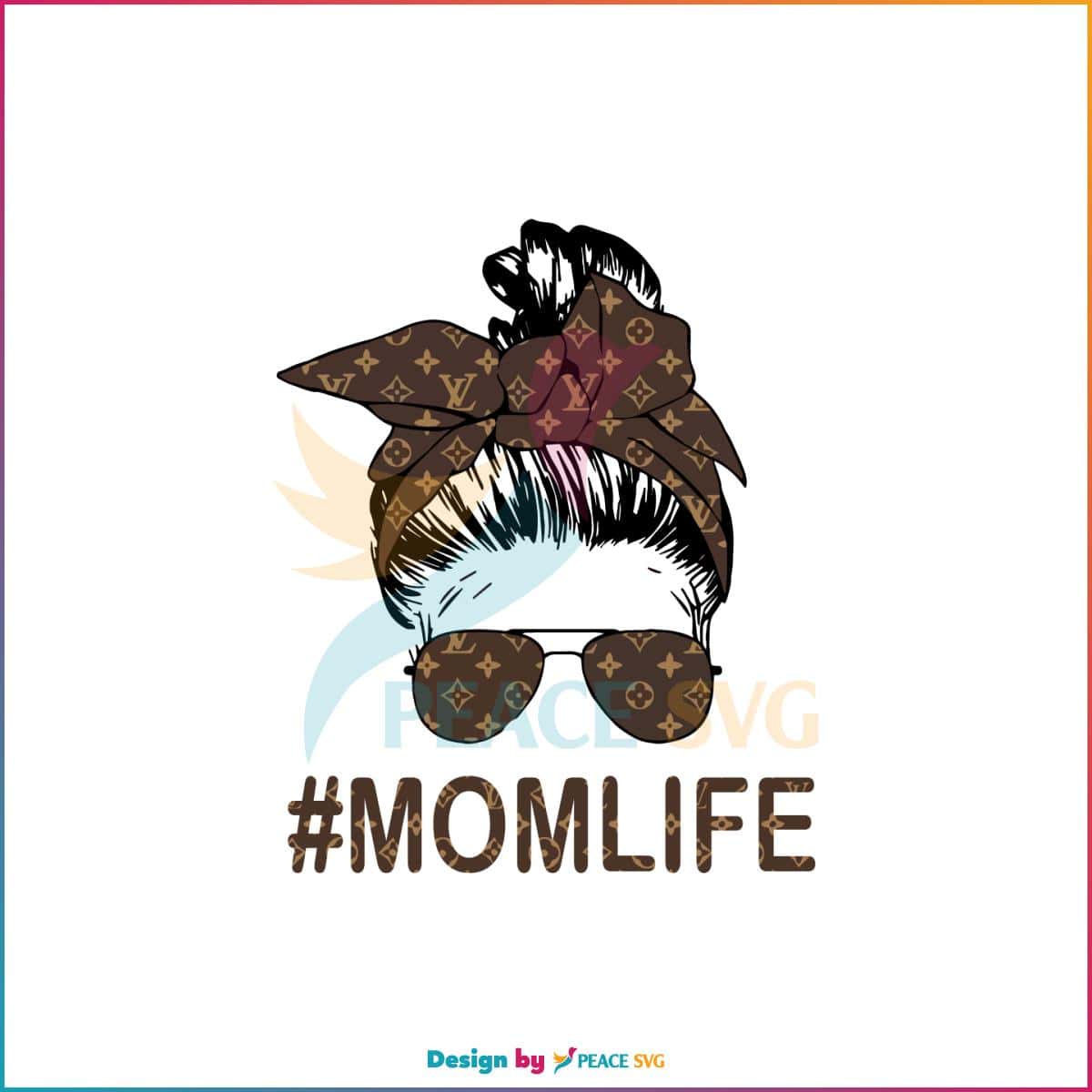 Famous Brand Mom Life Messy Bun Mom Svg Cutting Files