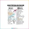 God Says Dear Person Behind Me SVG Graphic Designs Files