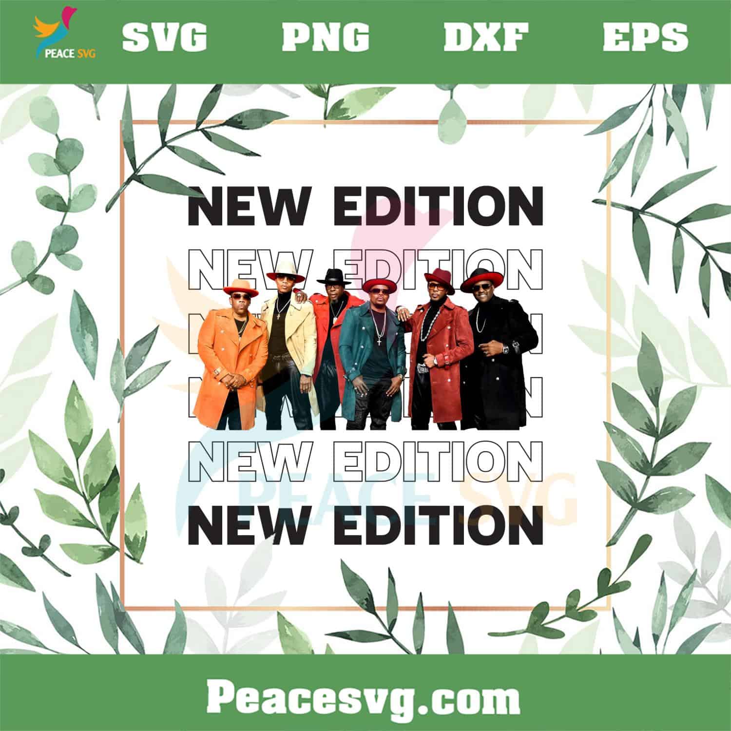 New Edition Legacy Tour New Edition Fans PNG Sublimation Designs PeaceSVG