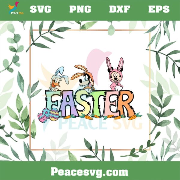 Disney Easter Mickey And Friend Easter Bunny SVG Cutting Files