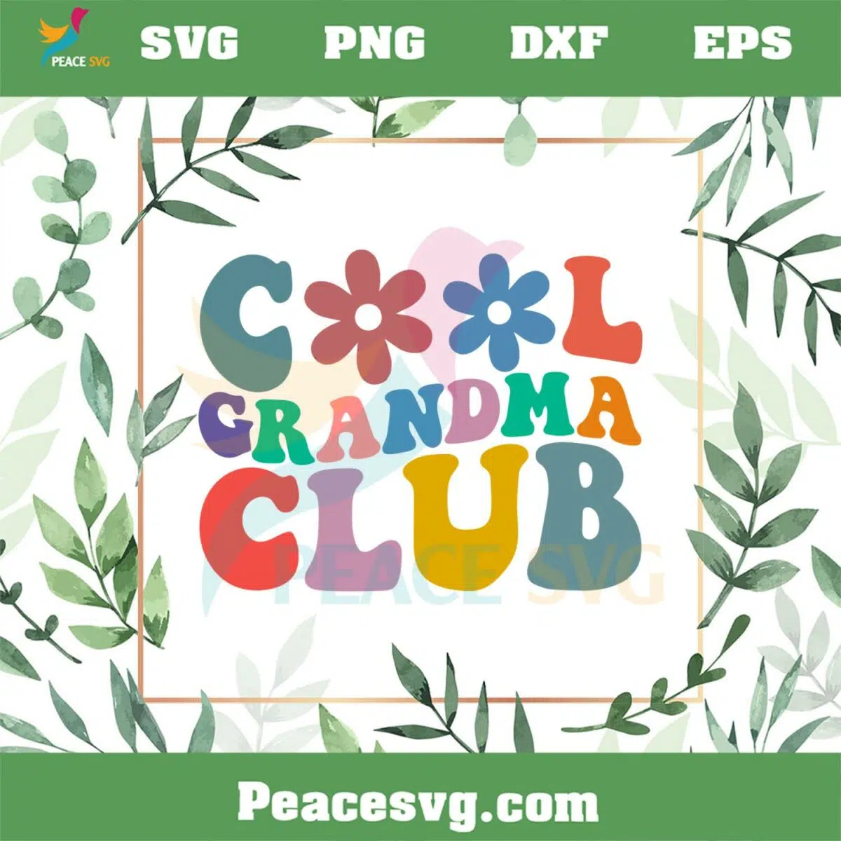 Cool Grandma Club SVG Funny Retro Mothers Day SVG Cutting Files