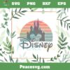 Vintage Sunset Disney Castle Svg Files For Cricut Sublimation Files