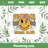 Overstimulated Moms Club Smiley Gold Checkered Bolt SVG Cutting Files