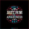 World Autism Awareness Day Autism Puzzle Ribbon SVG Cutting Files