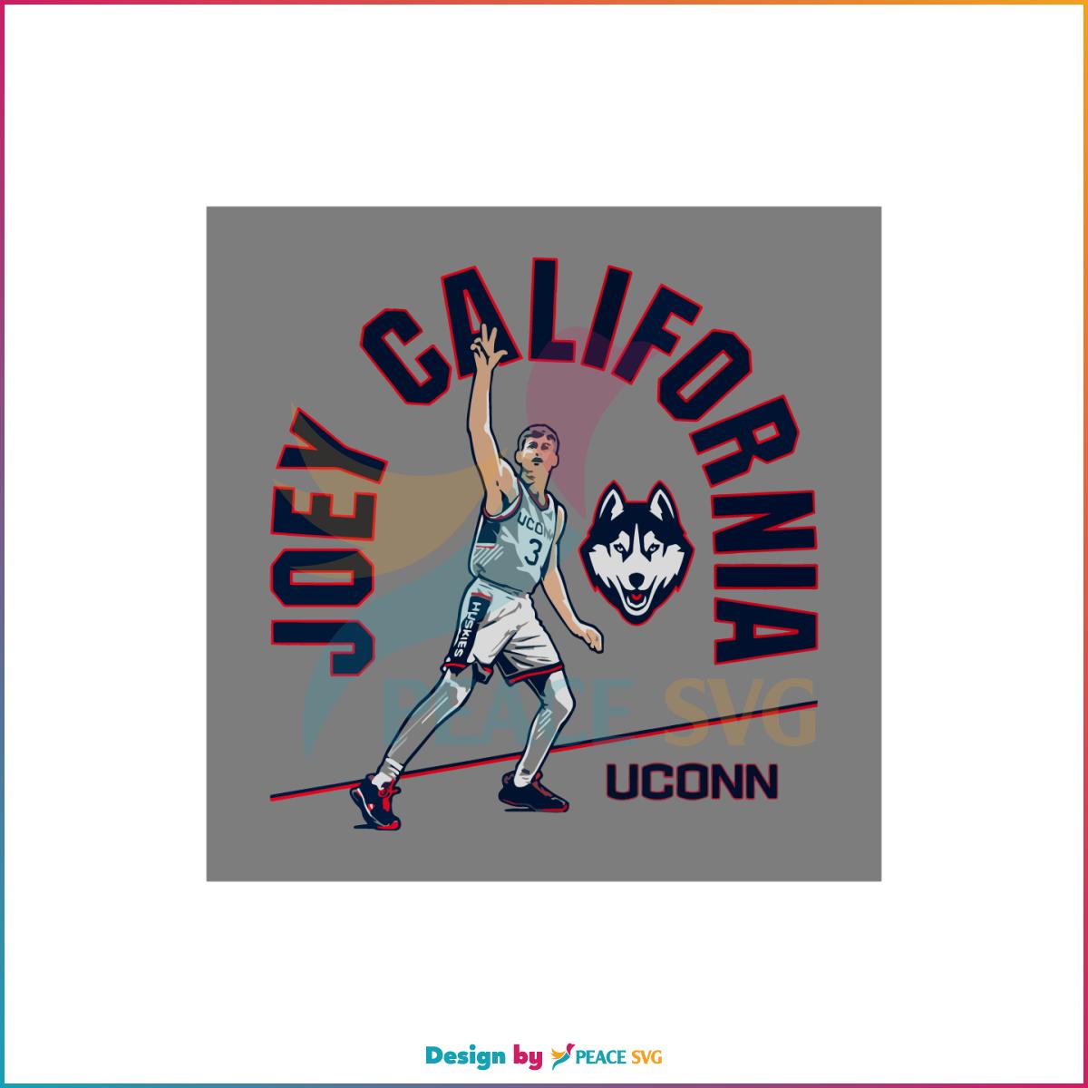 Uconn Basketball Joey California SVG Graphic Designs Files