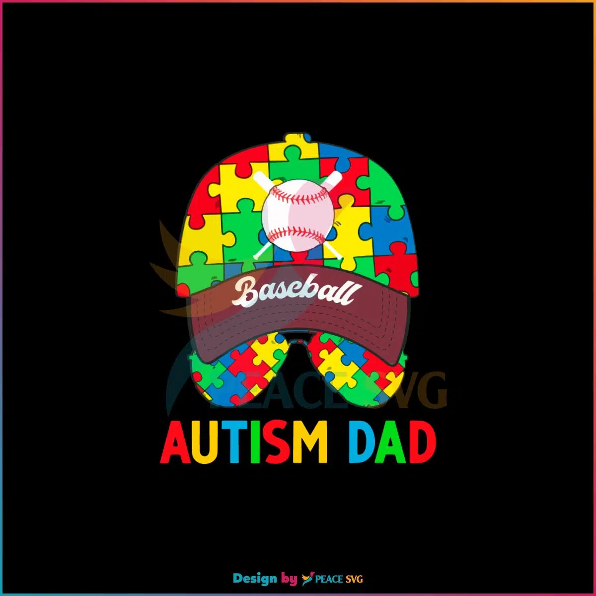 Autism Awareness Baseball Autism Dad SVG Graphic Designs Files