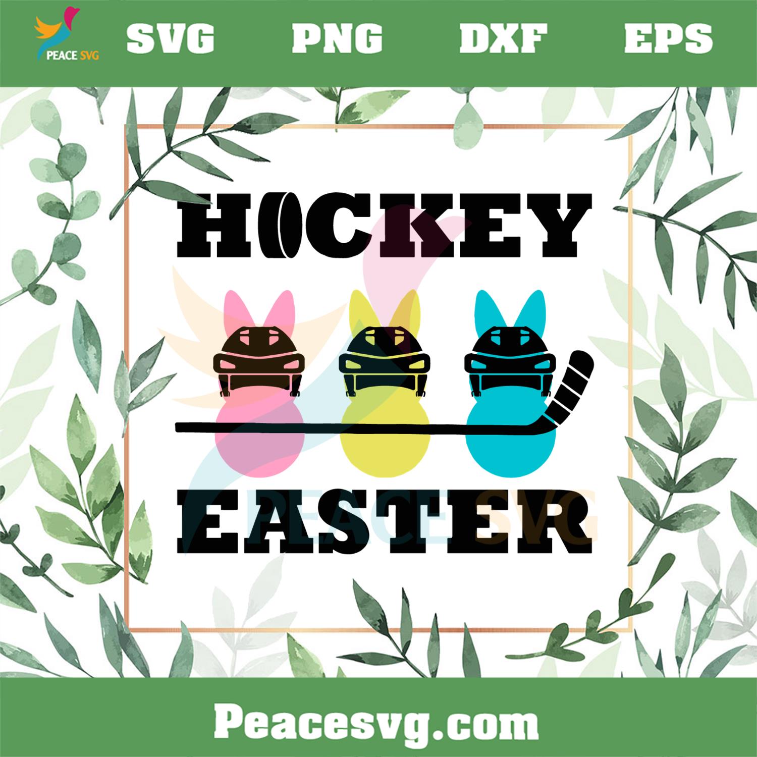 Hockey Easter Funny Easter Peeps Hockey Lover SVG Cutting Files