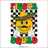 Fiesta Squad Funny Cinco De Mayo Retro Smiley Face SVG Holiday SVG