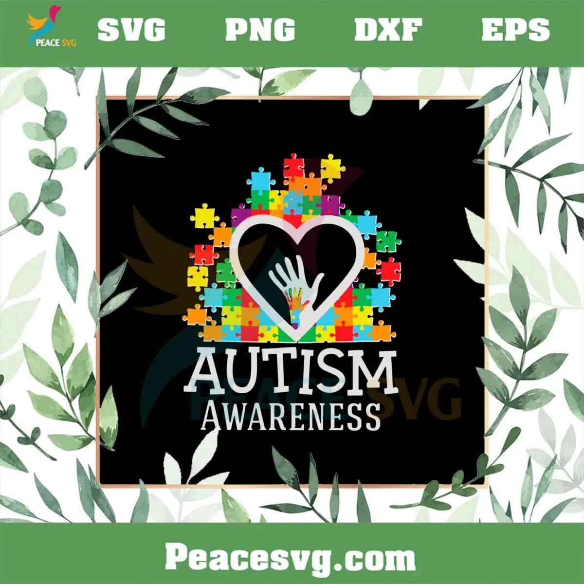 Autism Awareness Puzzle Heart Autism Son SVG Cutting Files