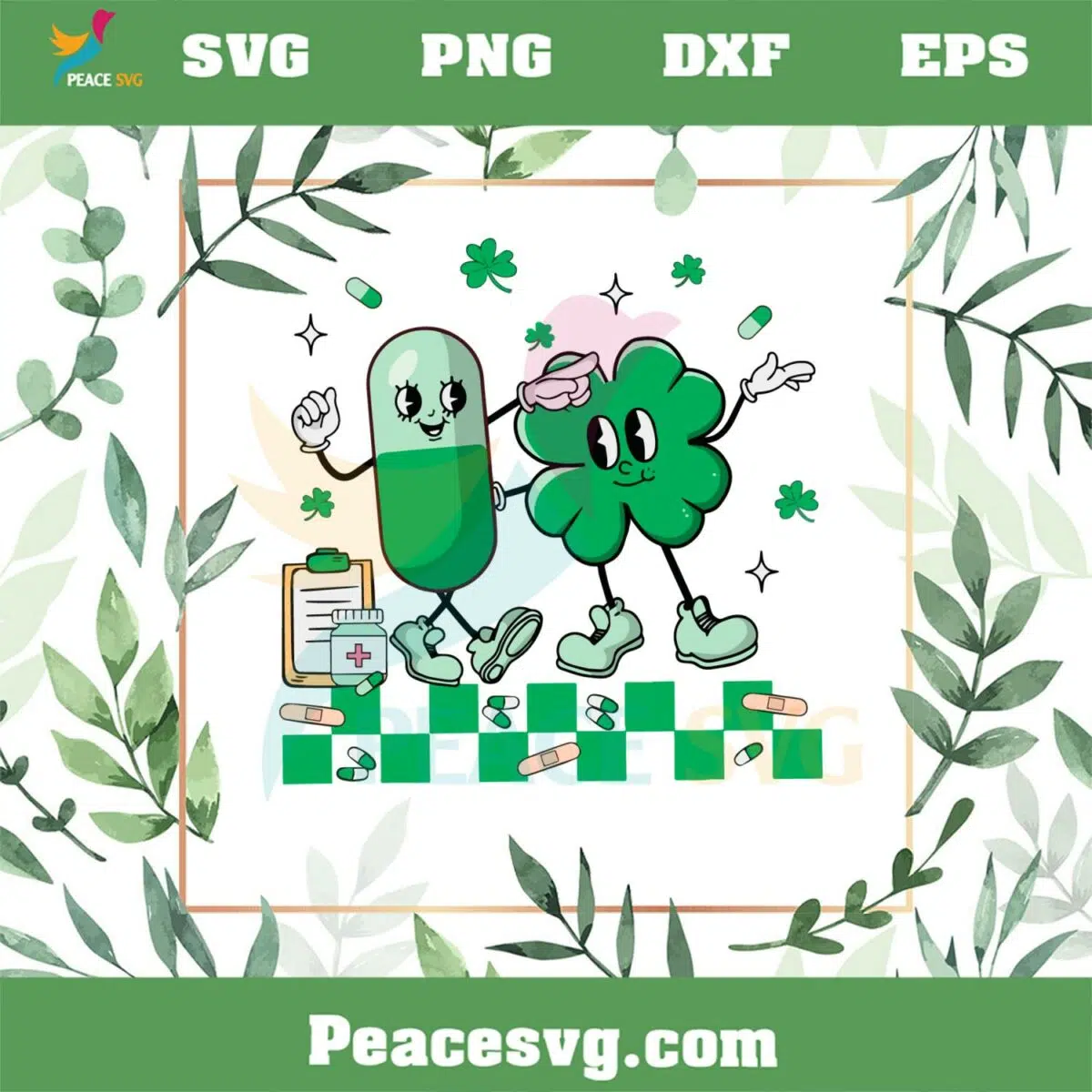 Pharmacist St Patrick’s Day Shamrock SVG Files Silhouette DIY Craft