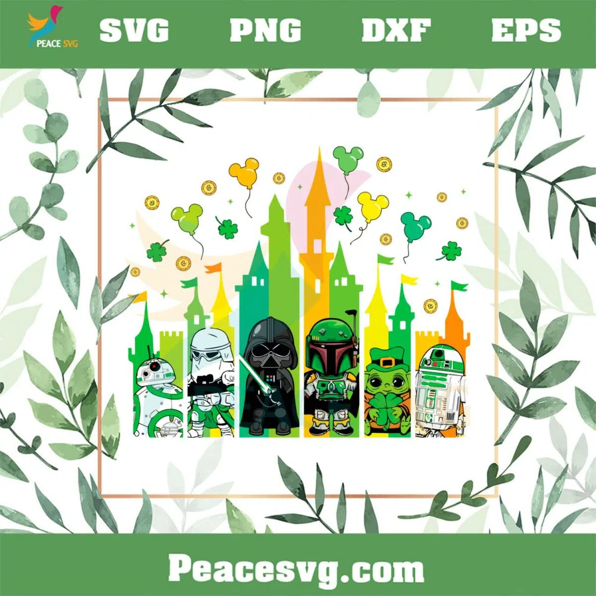 Disney Star Wars St Patrick’s Day SVG For Cricut Sublimation Files