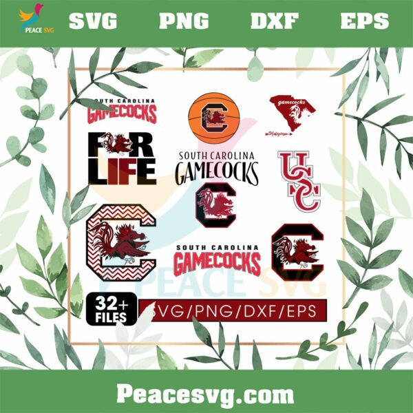 South Carolina Gamecocks Bundle SVG NCAA Graphic Designs Files