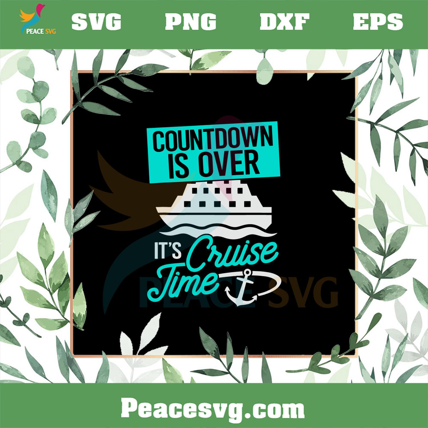 Matching Cruise Countdown Over Cruise SVG Cutting Files