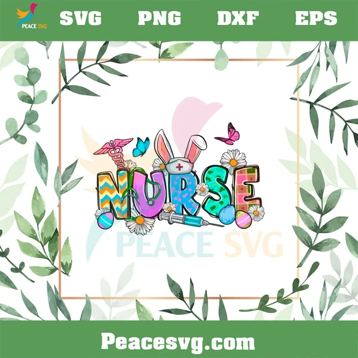 Bunny Nurse Easter Nurse Png For Cricut Sublimation Files