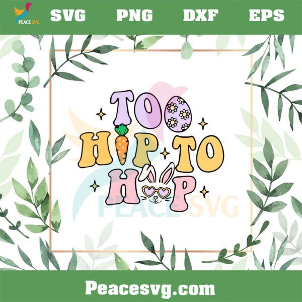 To hop To hop Easter Day Funny Easter Bunny Face SVG Cutting Files