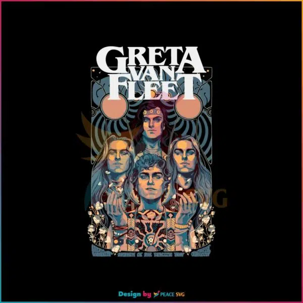 Greta Van Fleet Rock Band Svg For Cricut Sublimation Files