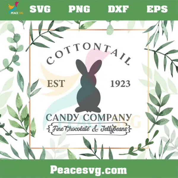 Cottontail Candy Company Easter SVG Graphic Designs Files