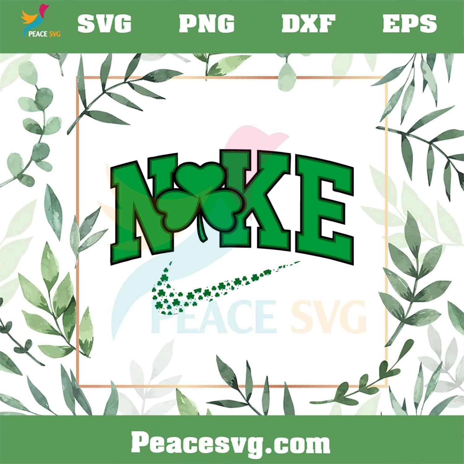 Shamrock Nike Logo Svg Best Graphic Designs Cutting Files Peacesvg