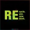 Recycle Reuse Renew Rethink Crisis Environmental Activism SVG Cutting Files