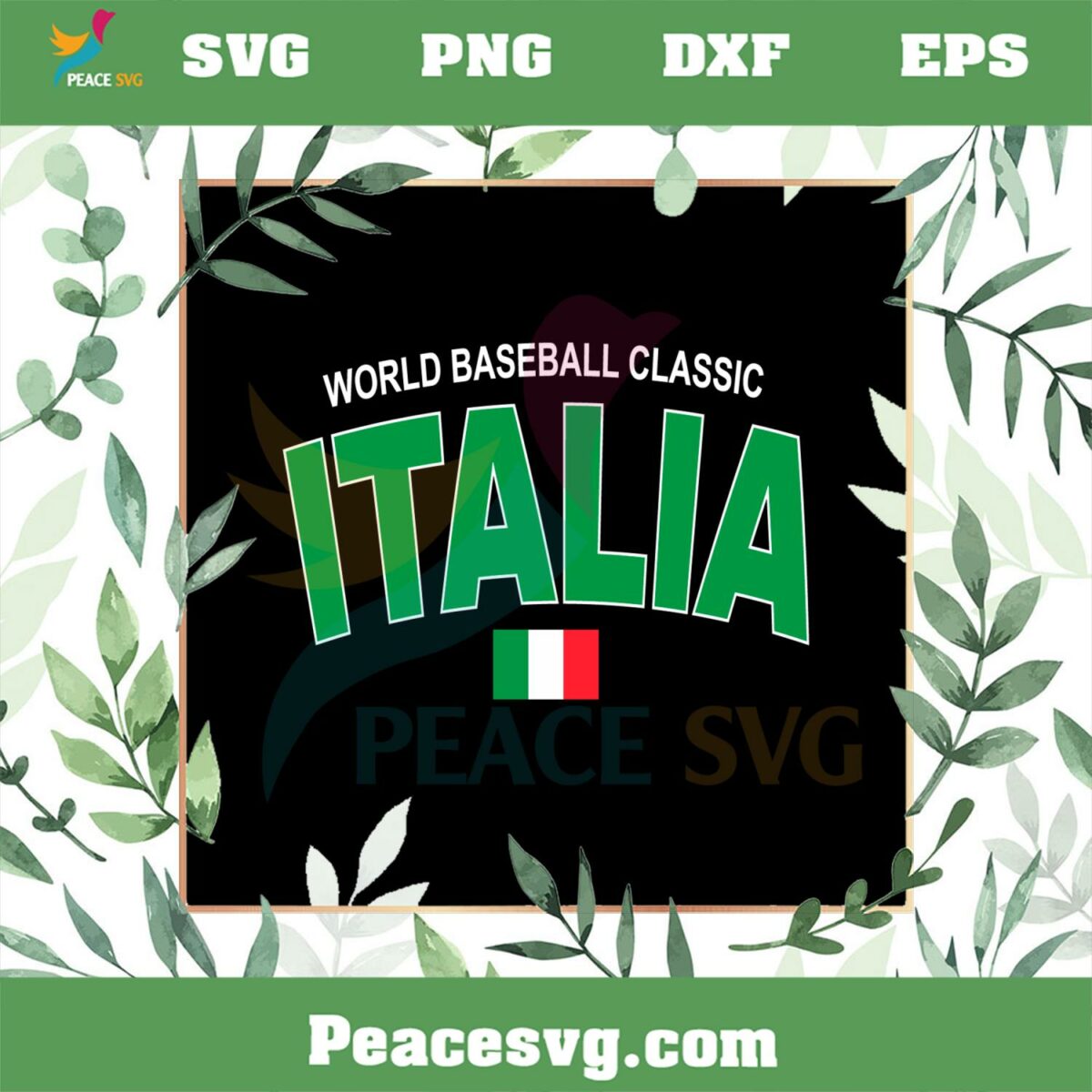 Italy Baseball LEGENDS 2023 World Baseball Classic SVG Cutting Files