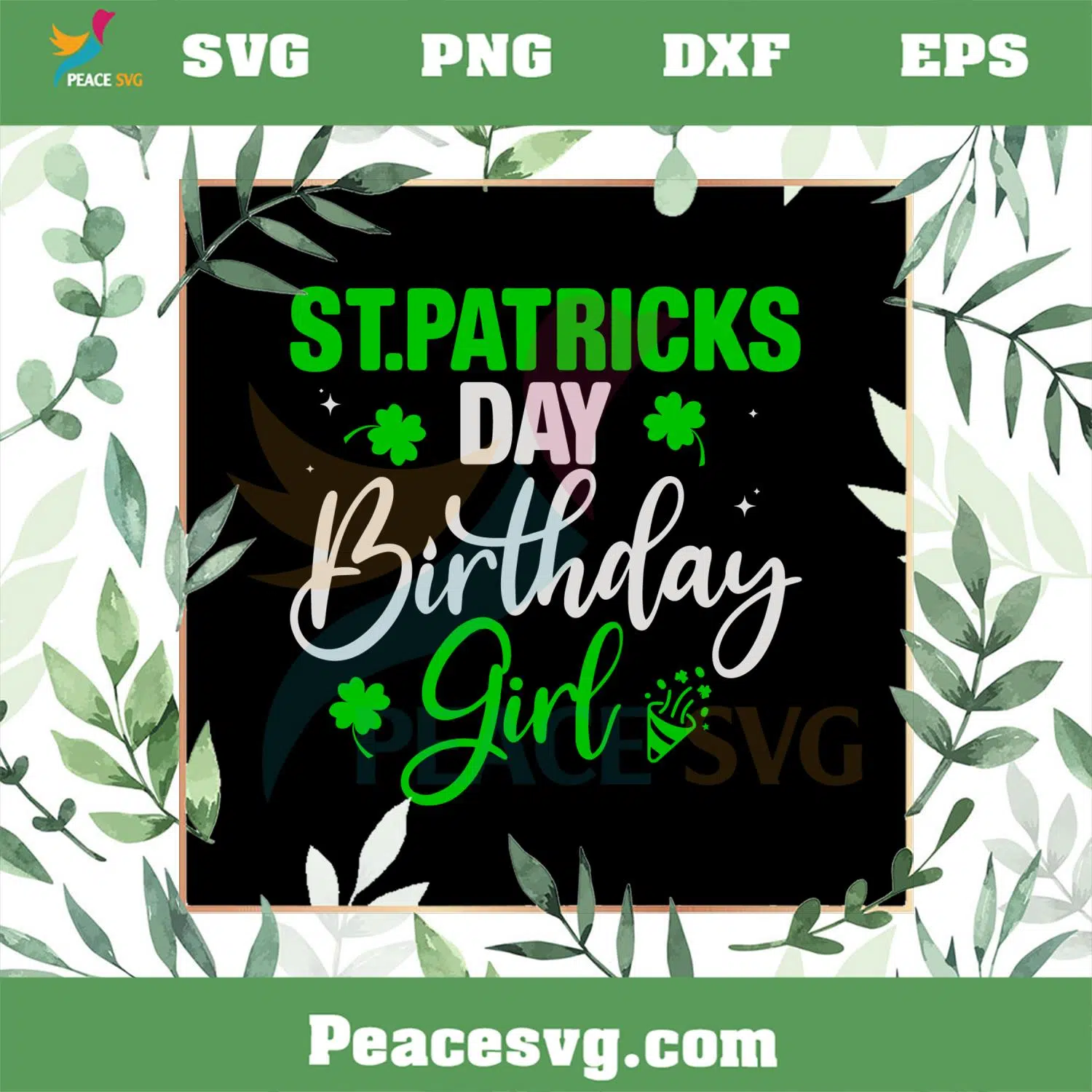 St Patrick’s Day Birthday Girl SVG For Cricut Sublimation Files