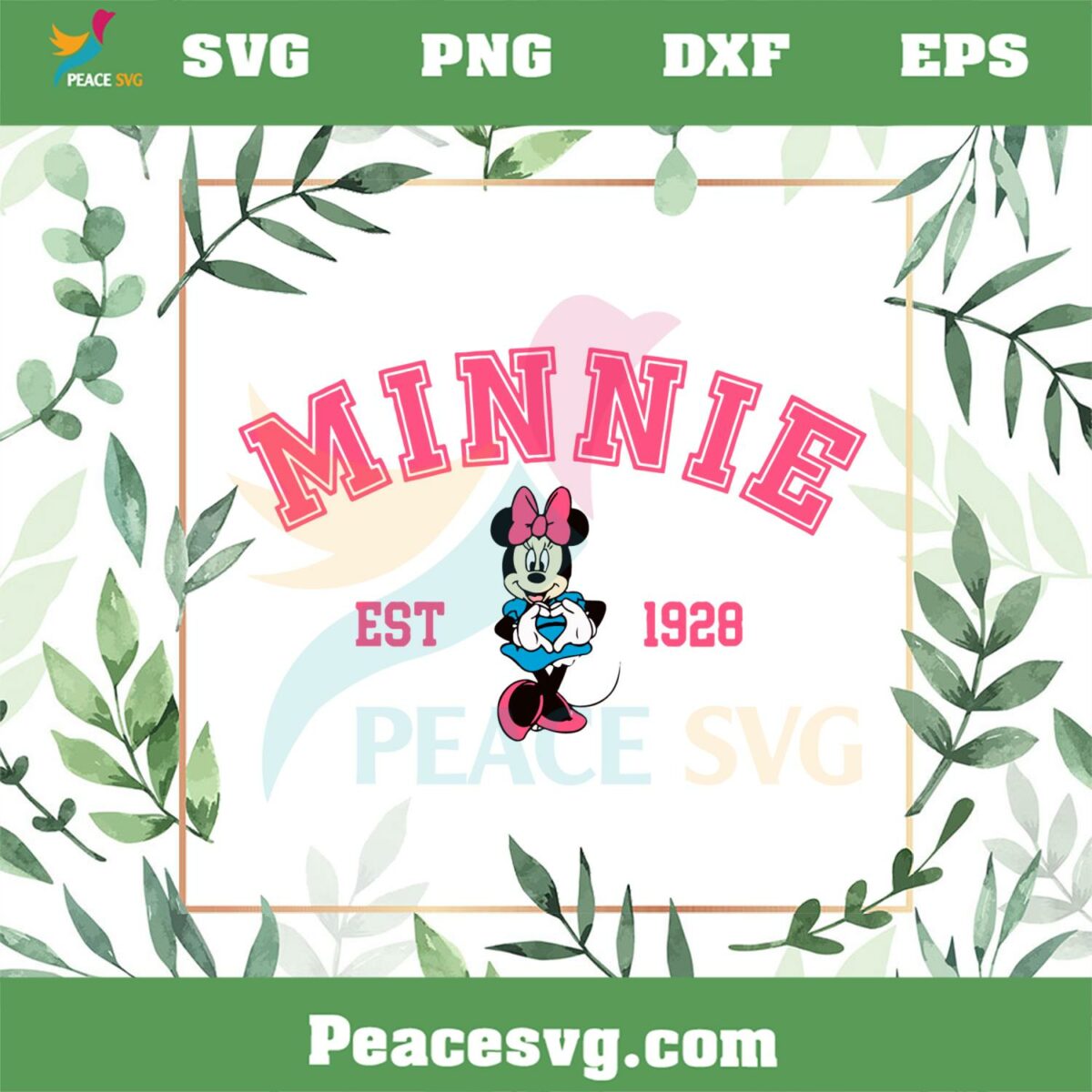Vintage Disney Minnie Mouse Est 1928 SVG Graphic Designs Files