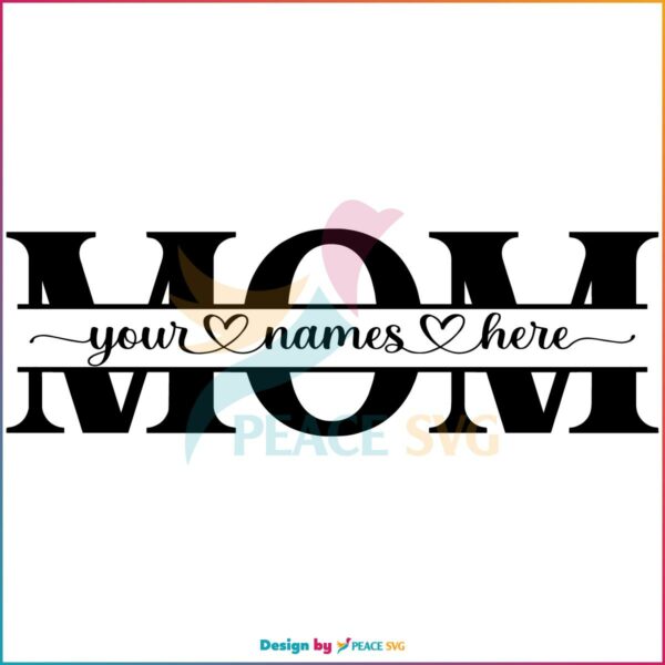 Mom Monogram Personalized SVG
