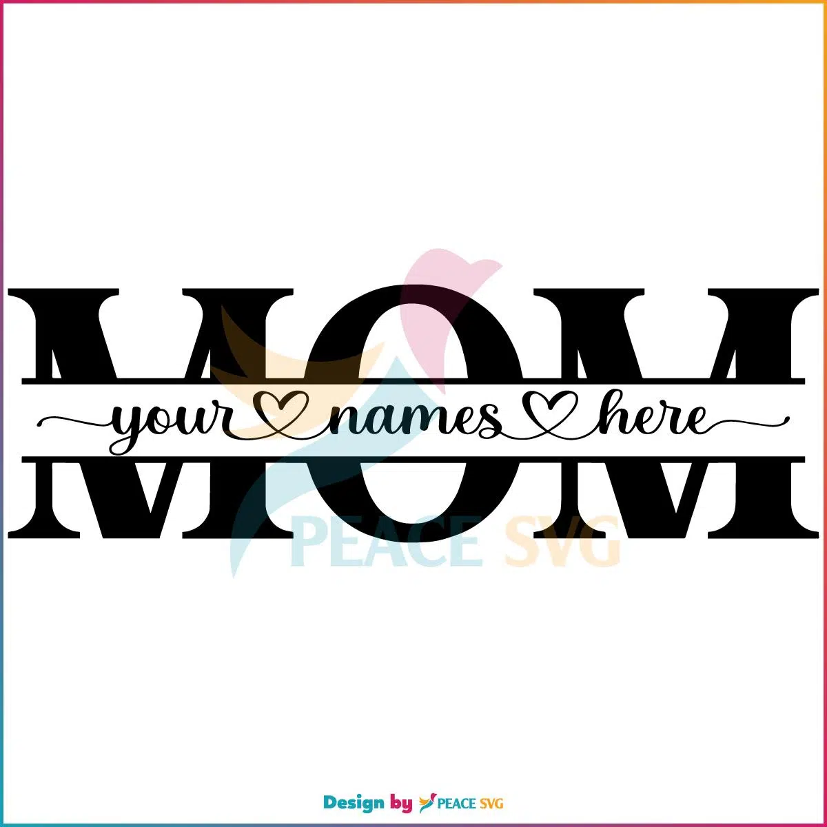 Mom Monogram Personalized SVG