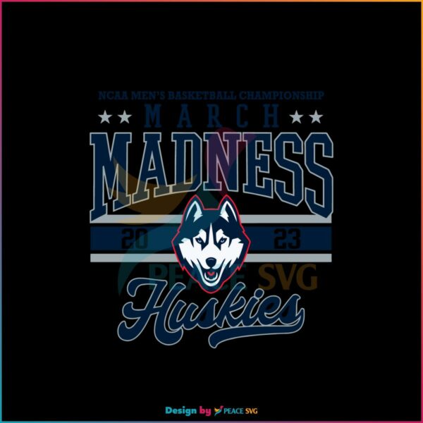 UConn Huskies Ncaa Mens Basketball Championship SVG March Medness 2023 SVG