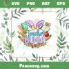 Teacher Bunny Flower Easter Egg PNG For Cricut Sublimation Files