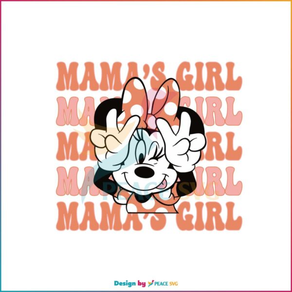 Mama’s Girl Minnie Mouse Disney Mom SVG Cutting Files
