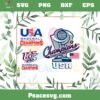 Usa World Baseball Classic 2023 Champions Bundle SVG Cutting Files