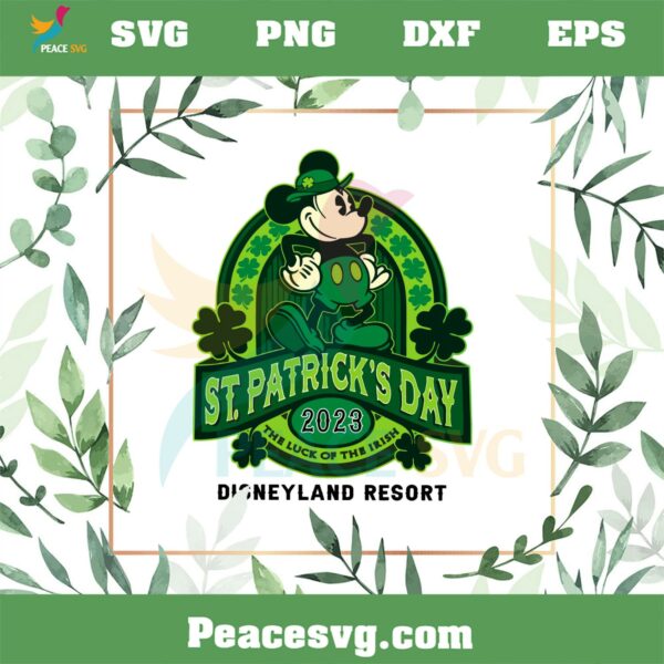 Disney Mickey St Patrick’s Day Retro Mickey SVG Cutting Files