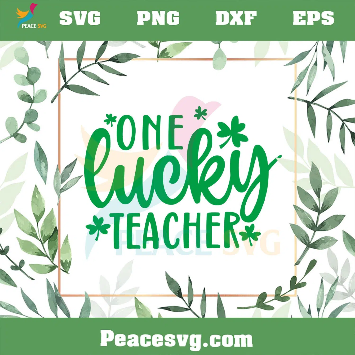 One Lucky Teacher Lucky Teacher St Patrick’s Day SVG Cutting Files